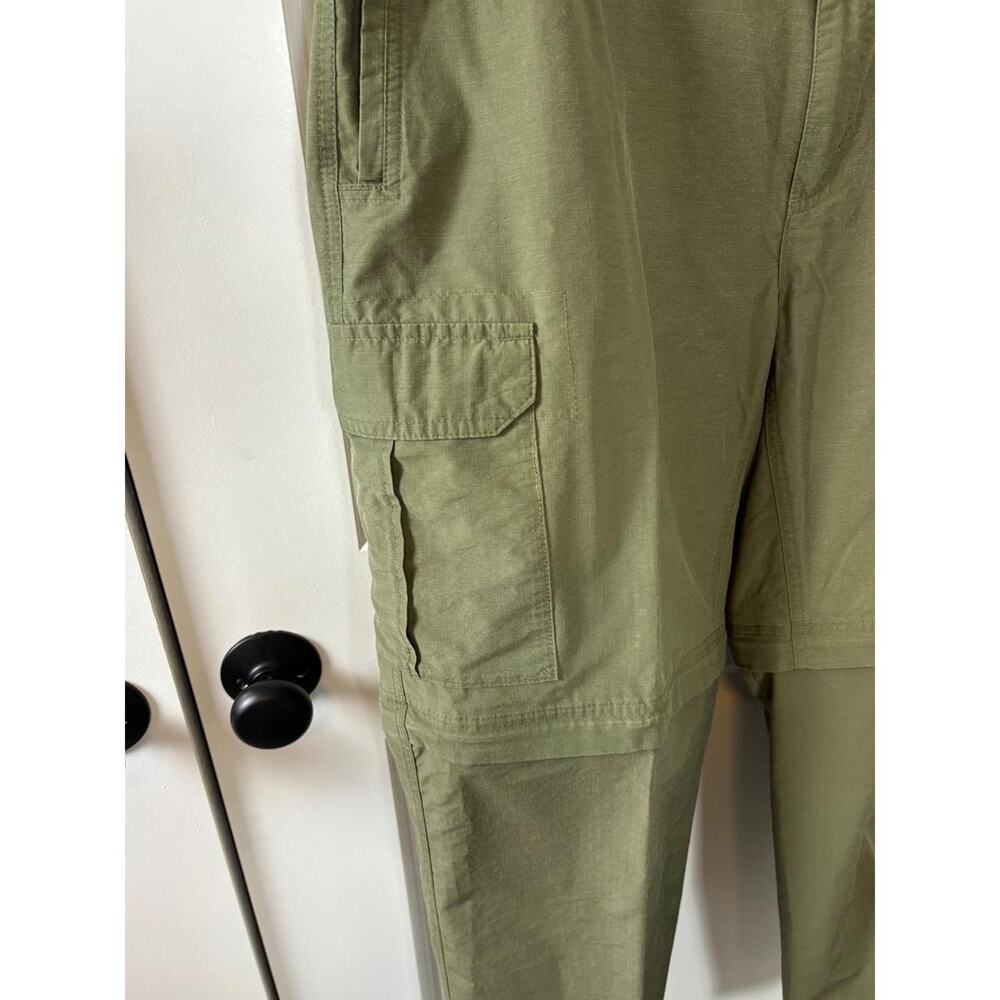 Columbia Convertible Cargo Pants Olive Green Zip Off Legs Mens 36x32 - Picture 4 of 8